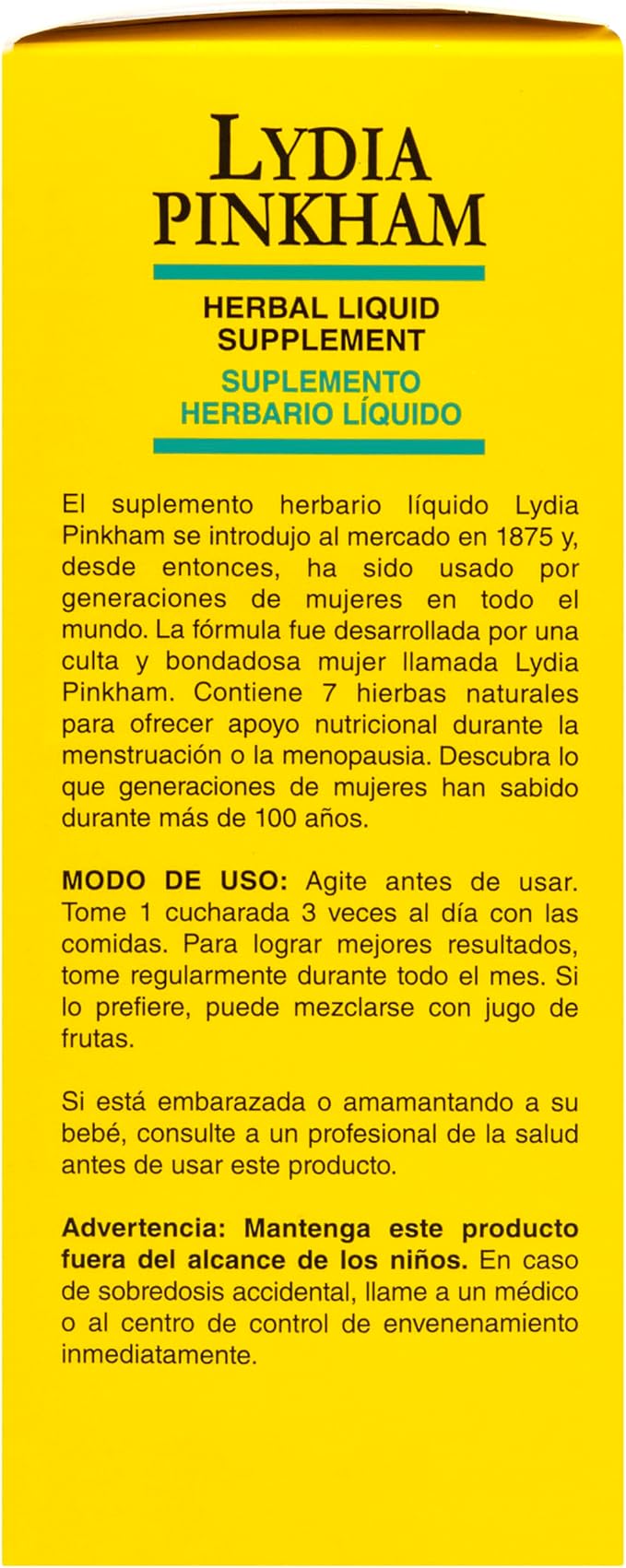 Lydia Pinkham Liquid Herbal Supplement for Menstruation and Menopause Support, 8 Ounce