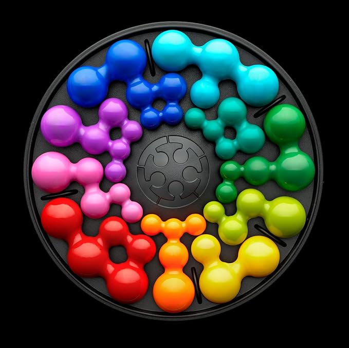 SmartGames IQ Deluxe: Circle - A New IQ Series in a Sleek Travel Case Featuring 120 Challenges for Ages 14 - Adult