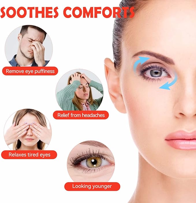 Gel Eye Mask for Dark Circles and Puffiness,Cold/Hot Packs Reusable Cute Cooling Ice Eye Masks,Relief Migraine Eyes Swollen,Soft & Non Toxic Suitable for Kids,Woman and Man(3 Pack)