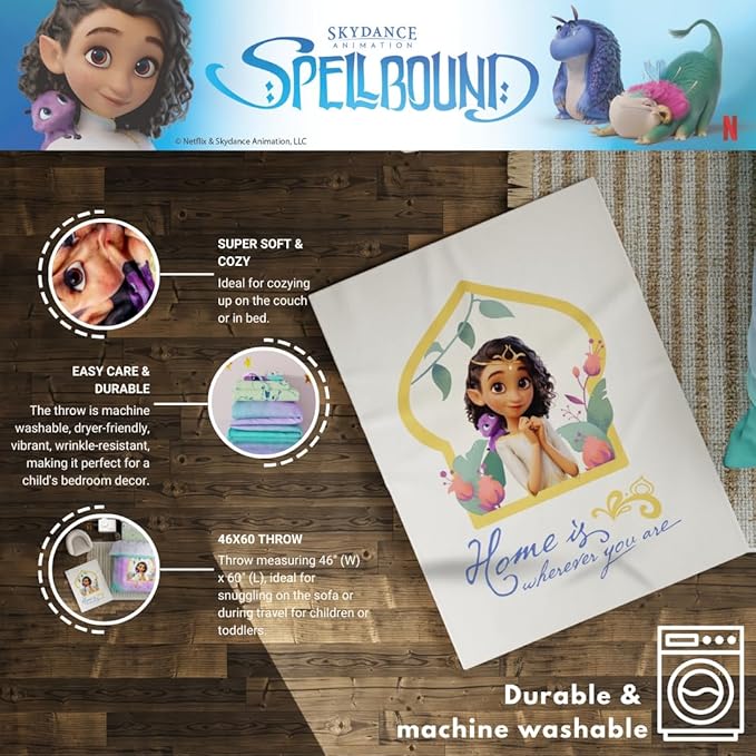 Spellbound Kids Bedding Super Soft Cozy Throw, 46 in x 60 in, (Officially Licensed Product) by Franco Kids