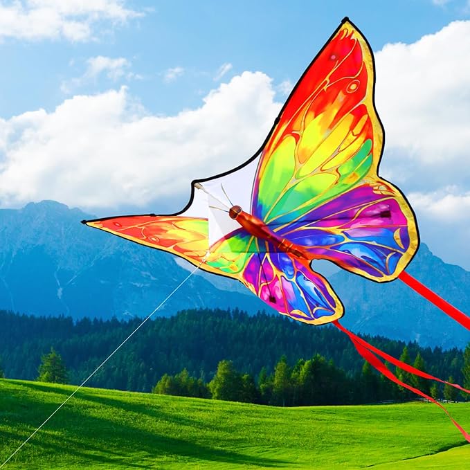 HONBO Butterfly Kites for Kids & Adults, Easy to Fly for Beginners, Each Kite with 300ft Line Handle,Beginner Kite for Kids Ages 4-8,Beach Kites for Outdoor Activities & Family Trip