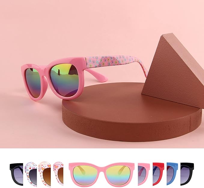 KENBO Kids Sunglasses for Girls UV Protection Toddler Sunglasses