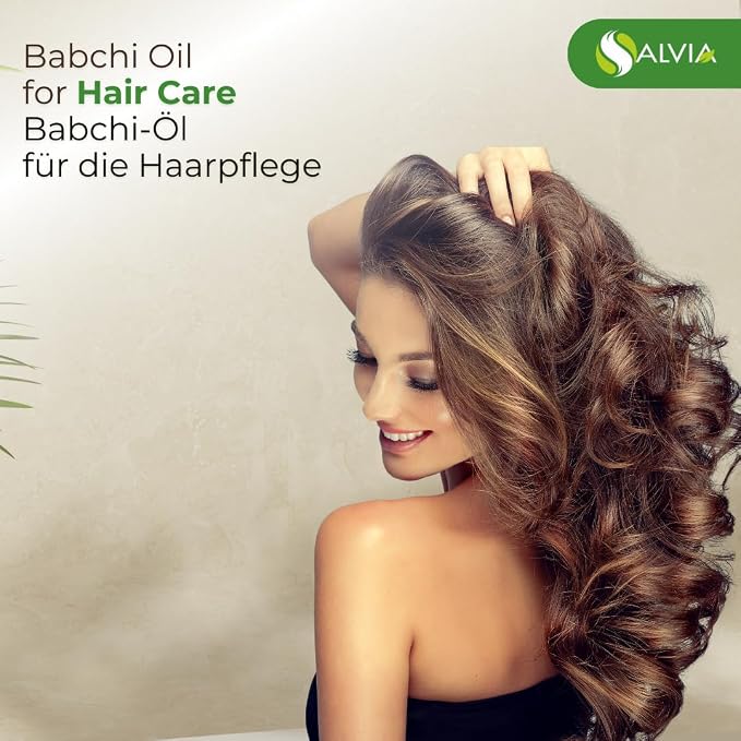 Salvia Babchi Oil Cosmetic Grade (30 ml / 1.01 fl oz) with Dropper - for DIY Skin and Hair Care Ideal for Serums Balms Massage Oils and Beauty Formulations