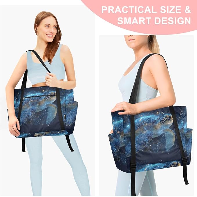 MCHIVER Yoga Bag for Women Men Large Yoga Mat Bag with Adjustable Strap Workout Bags Totes for Pilates Yoga Travel