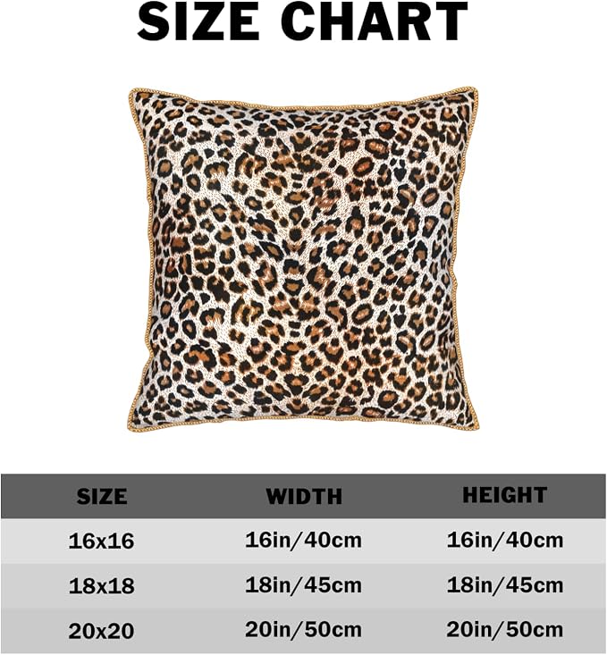 KSLIDS Leopard Print Faux Fur Soft Velvet Throw Pillow Covers Set of 2 Brown Black Cheetah Decorative Pillow Covers 18x18 Inch Animal Pillow Case for Sofa Couch Bedroom Farmhouse Home Decor