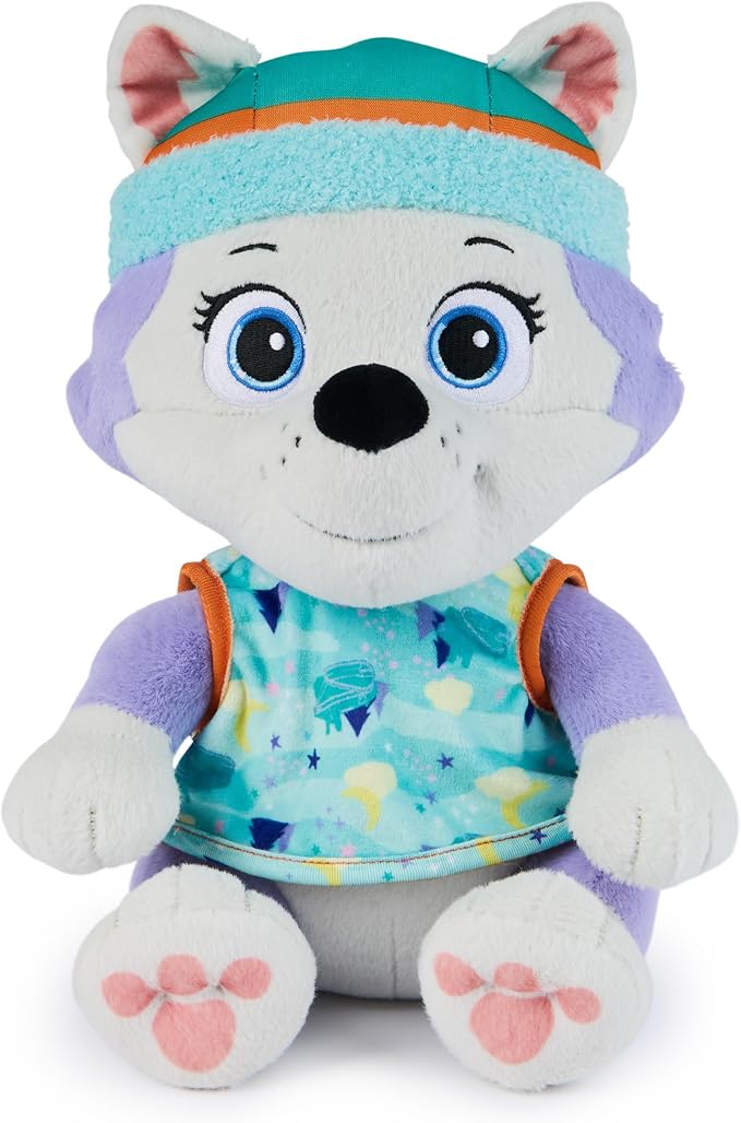 PAW Patrol, Bedtime Plush Everest, 10-Inch Stuffed Animal with Reversible Outfit, Kids Toys for Boys & Girls Ages 3 and Up