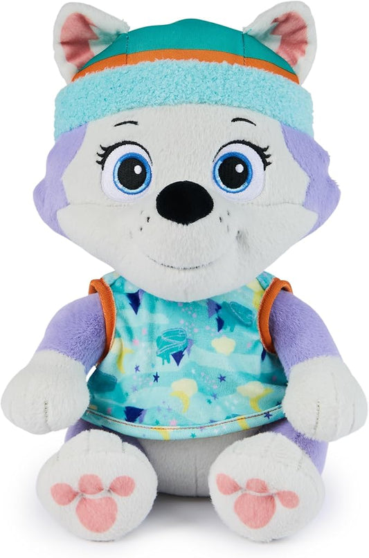 PAW Patrol, Bedtime Plush Everest, 10-Inch Stuffed Animal with Reversible Outfit, Kids Toys for Boys & Girls Ages 3 and Up
