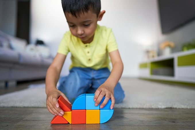 Geomag Magicube 9pcs Magnetic Blocks - Magnetic Building Blocks for Toddlers 1-3, Montessori Toys for 1+ Year Old, Autism Sensory Product, Magnets for Kids