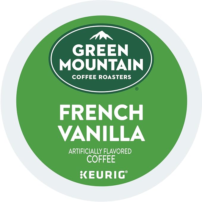 Green Mountain Coffee Roasters French Vanilla Keurig Single-Serve K-Cup pods, Light Roast Coffee, 72 Count