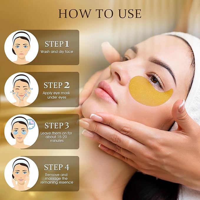 Under Eye Patches Masks - for Fine Lines with Collagen and Hyaluronic Acid, Dark Circles,and Fade Wrinkles, puffiness Smoothing Skin Care Treatment for Women and Men, (60 Pcs) Gray