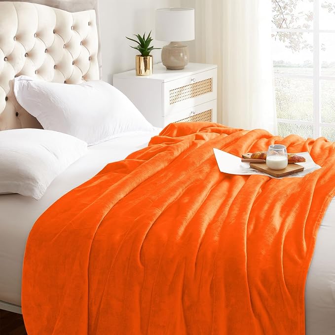 KMUSET Fleece Blanket Grey Queen Size Lightweight Cozy Plush Microfiber Solid Blanket Factory Shop