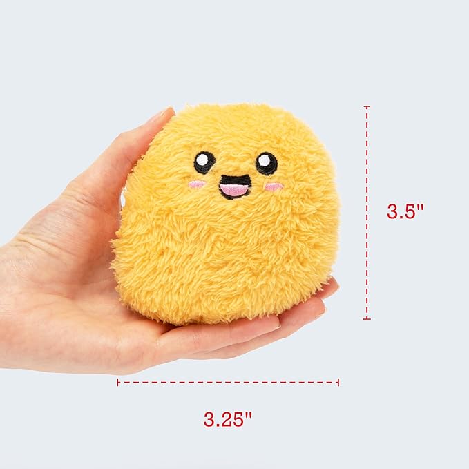Emotional Support Chicken Nuggets by Relatable, Cuddly Plush Collectibles and Squishy Toys, Cozy Fall Gifts and Fun Trick or Treat Toys, Includes 5 Plushies with Carrying Basket