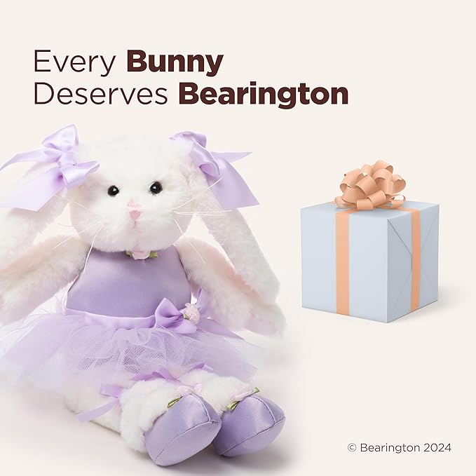 Bearington Collection Ballerina Stuffed Animal - Ballet Doll - Dance Recital Gifts for Girls - Bunny Twirlina - 12"