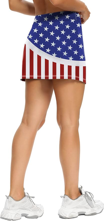 LouKeith Tennis Skirts for Women Golf Athletic Activewear Skorts Mini Summer Workout Running Shorts with Pockets