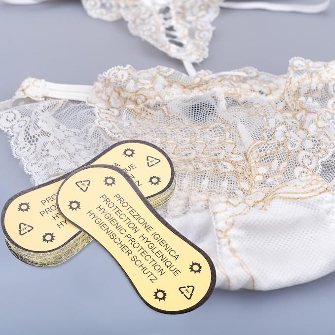 SOLUSTRE Swimwear Protective Decal 100pcs Adhesive Underwear Stickers Female Private Stickers Lingerie Underwear Set