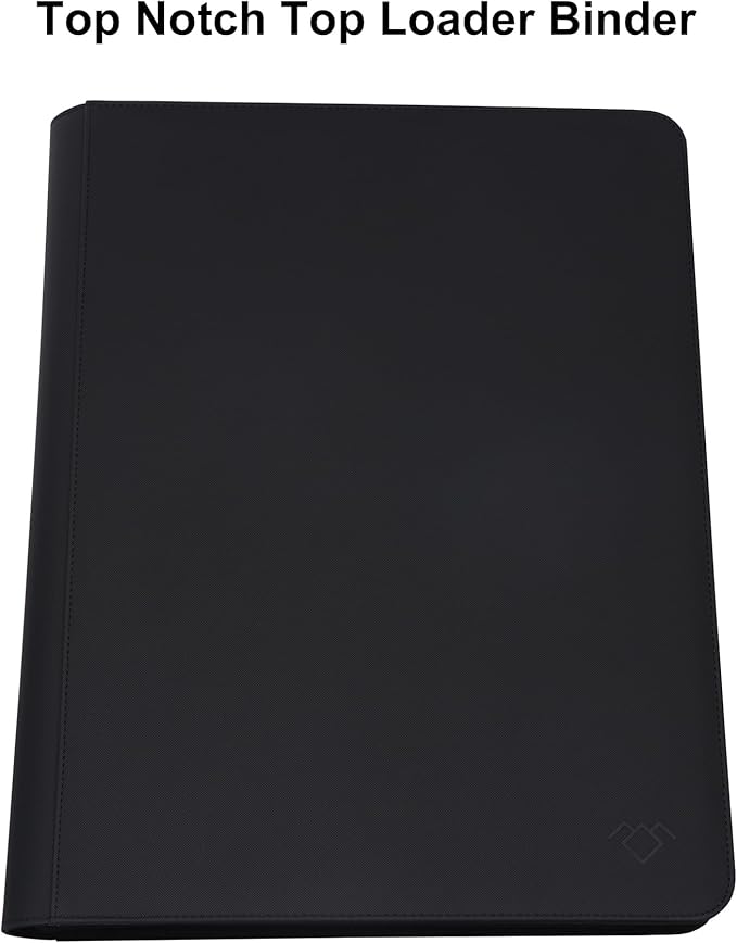 GrinOwl 16 Pocket Top loader Binder, Holds 640 Top Loaders, Large Top loader Card Binder with Sleeves for Cards in 3" x 4" Top loaders