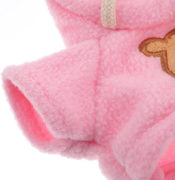 Toyvian 2pcs Small Plush Bear Doll Costume Stuffed Animal Outfit Girl Boy Plush Doll Hooded Sweater Clothes Cute Stuffed Animal Outfit Clothing for 6-8 Inch Stuffed Bears