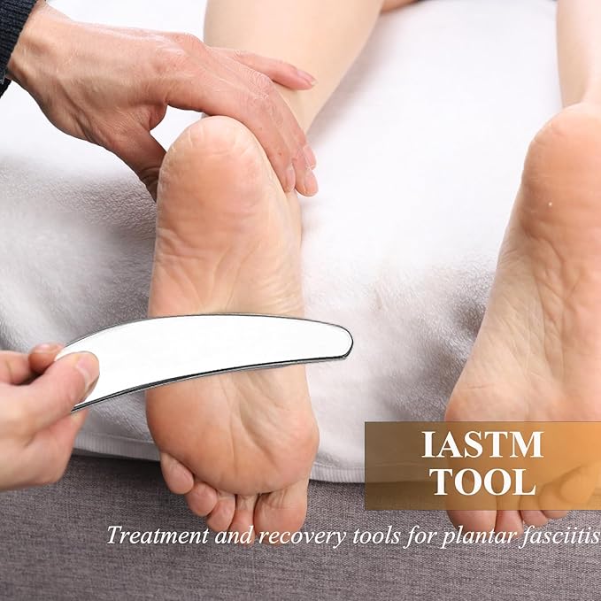FeelFree Sport 3 in 1 Muscle Scraper Tool-Gua Sha Scraping Tool Physical Therapy Massage Tool-Soft Tissue Mobilization for Back, Legs, Arm (4 PCS (L))