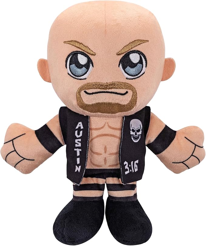 Bleacher Creatures WWE Stone Cold Steve Austin 8" Kuricha Plush - Soft Chibi Inspired Toy