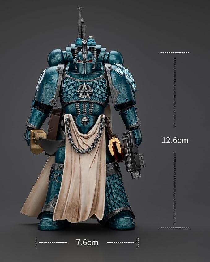 JoyToy 40K Genuine License 1:18 Action Figure, Alpha Legion Praetor with Power Sword, 4.96 inch Collectible Action Figures Sets