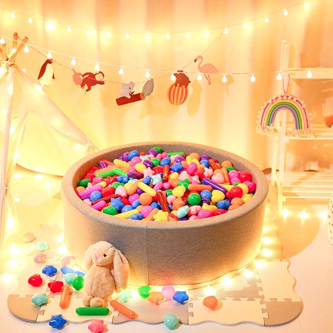 STARBOLO Ball Pit Balls for Toddlers - Colorful 500 Ball Pit Balls Crush Proof Plastic Toy Balls for Toddlers Ball Pits, Ball Pit Play Tent, Baby Pool Water Toys(Random Colors)