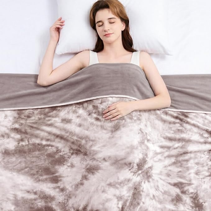Cooling Blanket Queen Size 80"x88" for Hot Sleepers | Cold Summer Soft Blanket for Bed Couch and Travel Absorbs Heat Q-Max>0.35 Cool Lightweight Throw for Night Sweats Menopause