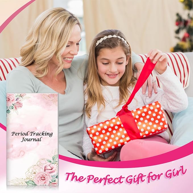 3 Pack Period Tracker Journal for Girls 6.5x3.5 Inch Period Tracking Notebook First Period Starter Kit Funny Daily Menstrual Cycle Tracker Gifts for Girls Teens Feminine Care 80GSM