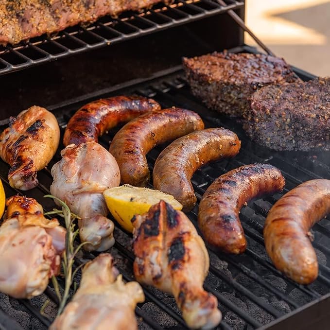 Kendane Barrel Charcoal Grill, Large Charcoal Grills with Side Shelf, Outdoor BBQ Grill,Perfect for Backyard Camping, Patio Parties and Picnics