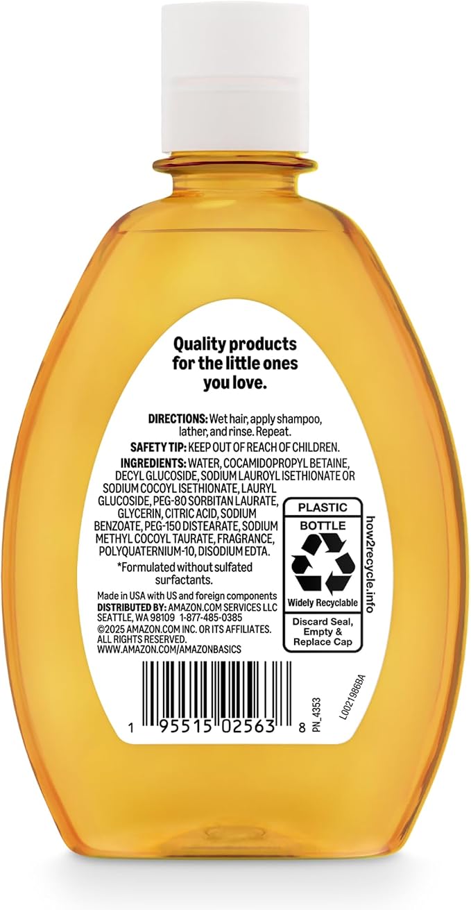 Amazon Basics Tear-Free Baby Shampoo, 13.6 Fluid Ounce, Packaging May Vary