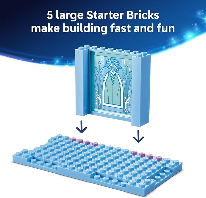 LEGO Disney Frozen Elsa’s Ice Castle & Snow Ride Adventure Building Toy - Frozen Toys for Girls & Boys, Ages 4+ - Disney Gift for Kids - 43281
