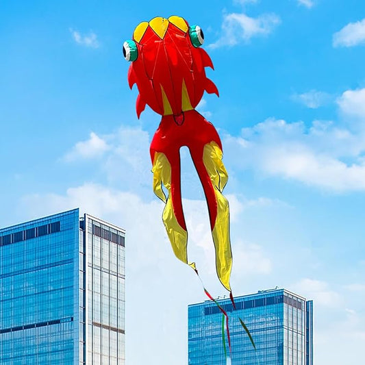 43ft Large Kites for Adults,3D Goldfish Frameless Soft Umbrella Giant Flying Kites,Easy to Fly with 330Ft Kite String in Beach and Amusement Parks-Ages 12+