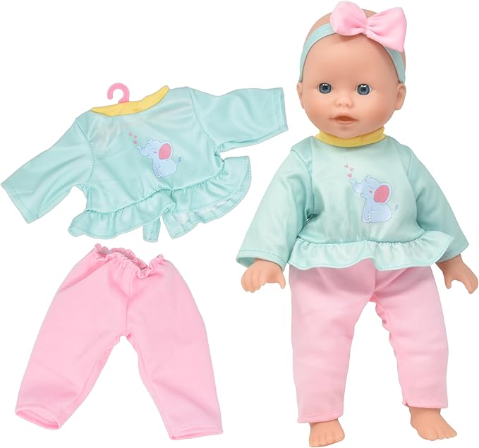 Dolls To Play Soft Body Baby Doll, 14 Inch Doll with Clothes Set and Accessories