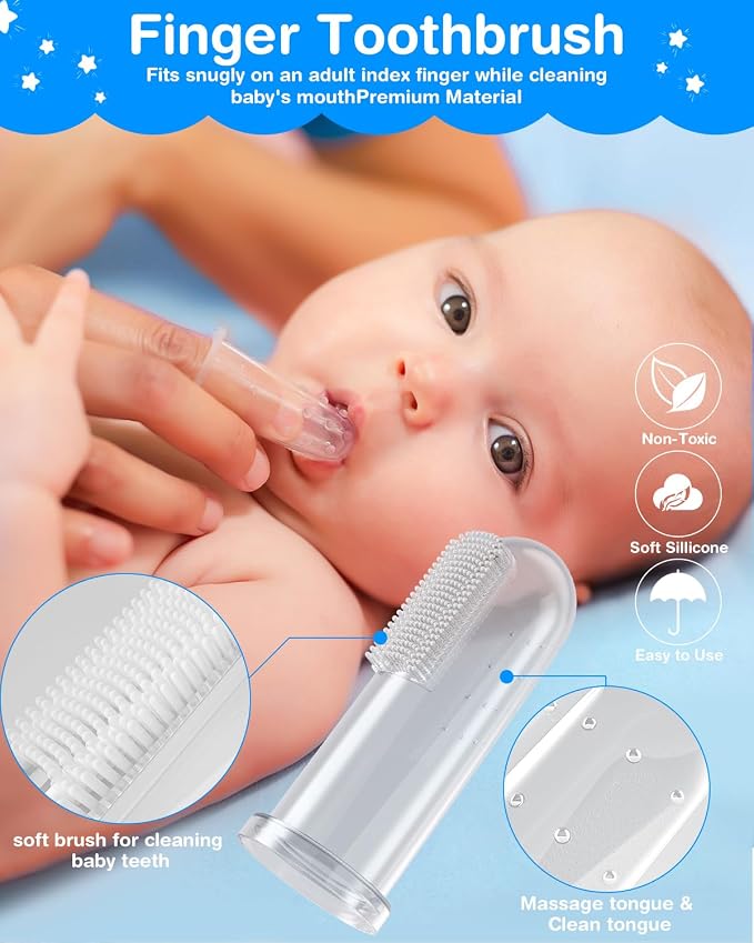 Baby Healthcare and Grooming Kit, 24 in 1 Baby Electric Nail Trimmer Set Newborn Nursery Health Care Set for Newborn Infant Toddlers Baby Boys Girls Kids Haircut Tools (0-3 Years+) (Blue)