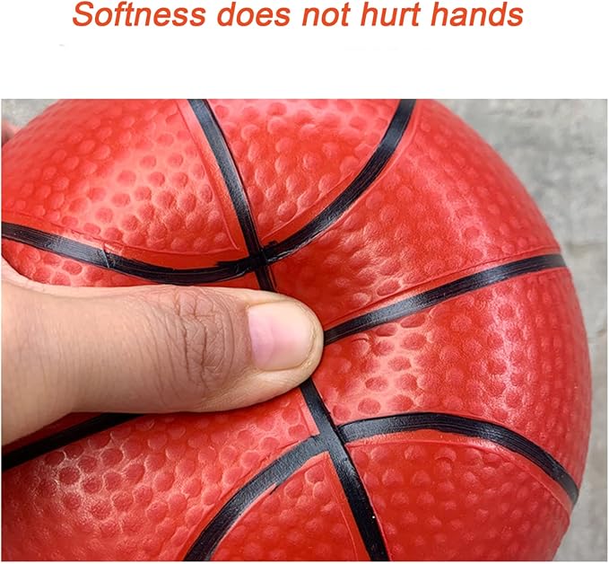 Sports Balls with Hand Pump for Kids and Toddlers - (Pack of 2) 6-Inch Diameter Rubber Sport Ball Set Includes Soccer Ball Basketball for Fun Outdoors and Backyard