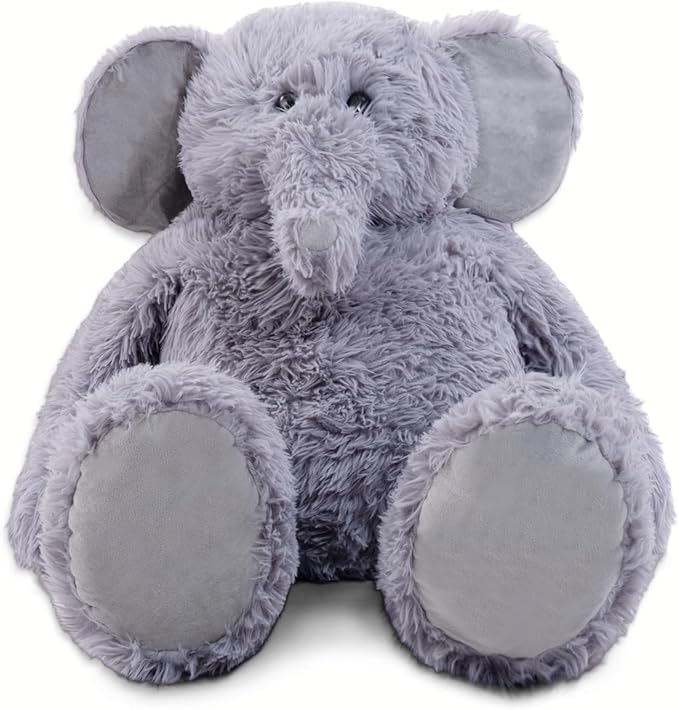 4.2 lbs Elephant Weighted Stuffed Animal 24in, Stuffed Elephant Plush for Adult, Kids, Weight Plush Animal Pillow Gifts on Christmas, Birthday, Valentine's Day