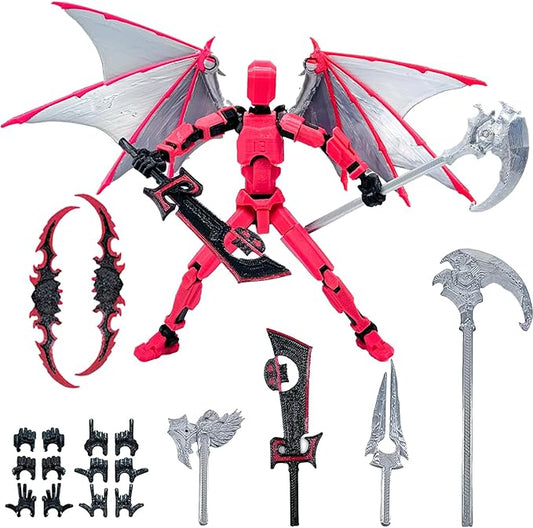 T13 Action Figure Set (Assembly Completed) - Titan 13 Robot Movable, 3D Printed Articulated, Full Body Mechanical Doll - Christmas Birthday Gift for Kids Adult