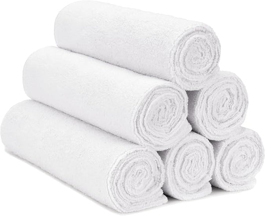 S&T INC. Microfiber Gym Towels, Yoga Towel for Home and Gym Bag, 16 Inch x 27 Inch, 6 Pack