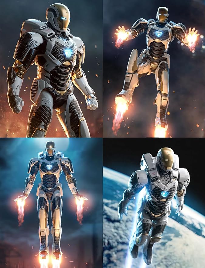 7 Inch MK39Ironman Action Figure (1/10 Scale) with Lots of Accessories,Exquisite Painting Collectible Toy