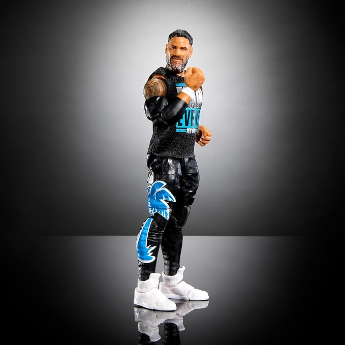 Mattel WWE Top Picks Elite Action Figure & Accessories Set, Jey USO 6-inch Collectible with Swappable Hands, Ring Gear & 25 Articulation Points