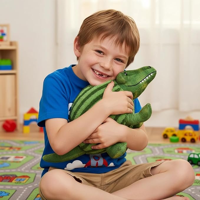 Italian Brainrot Plush Toy, 14 inch Glorbo Fruttodrillo Plushies, Italian Brainrot Stuffed Animal, Funny Watermelon Crocodile Monster Figure Doll for Adults Kids Boys Girls Gift