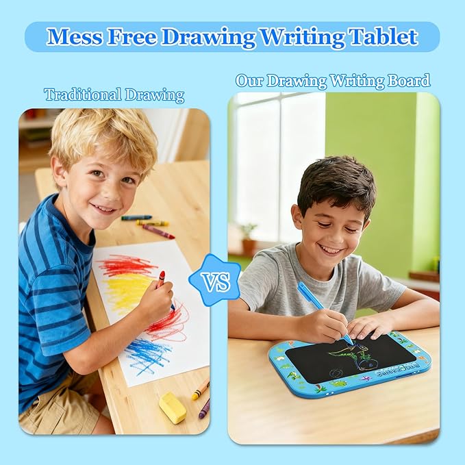 LCD Writing Tablet for Girls Boys Kids,10 Inch Colorful Toddler Doodle Board Drawing Tablet Toy