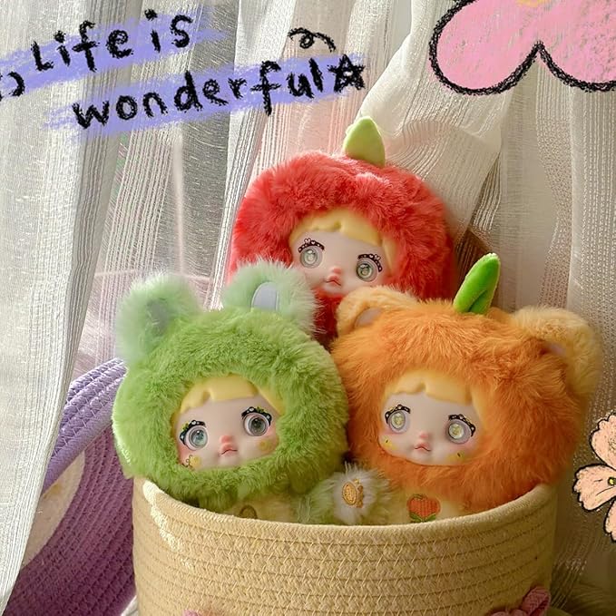 Nommi V3 Interesting Fruits Series Plush Blind Box 6PCs (Set of 6 No Repeat) Cute Figures Collectible Toys Birthday Gifts