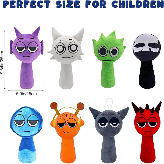 Sprunky Plush, Oren Plushies Cute Stuffed Animals Pillow Plush Figure Sprunky Toys Doll Fun Gifts for Kids Adult Playtime Christmas Birthday(Orange)