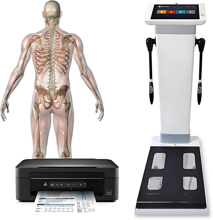 Body Composition Analyser Weight Height Measurement Intelligent Body Scanner Measurement Analysis Fat Testing Machine Human Analyzer with Printer