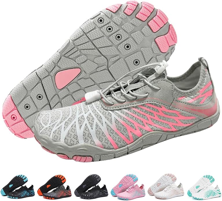 ELETON Barefoot Shoes Women Men Footwear, Wide Toe Box Hiking Zero Drop Non-Slip Quick-Dry River Boat Pool Beach Water Shoes, Lightweight Swimming Running Walking Sneakers Unisex