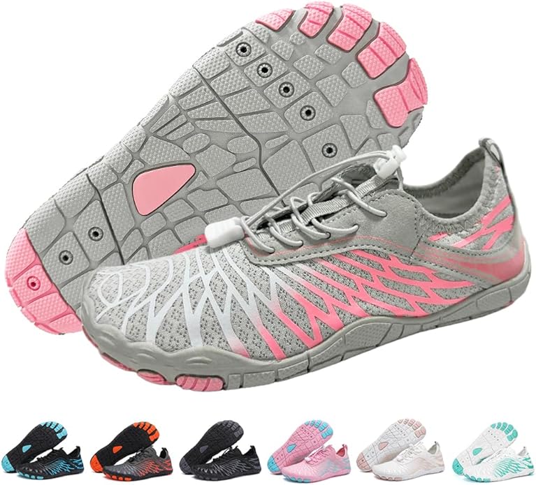 ELETON Barefoot Shoes Women Men Footwear, Wide Toe Box Hiking Zero Drop Non-Slip Quick-Dry River Boat Pool Beach Water Shoes, Lightweight Swimming Running Walking Sneakers Unisex