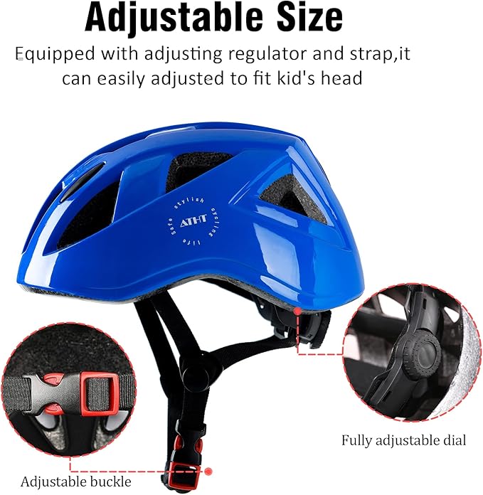 Kids Bike Helmet,2 Sizes Adjustable for Youth Child Boys & Girls Ages 3-5-8-14,Ventilation and Multi-Sport for Bicycle Skate