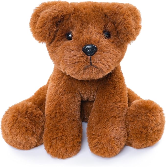 Chocolate Labs Labrador Stuffed Animals, Stuffed Puppies, Retrievers Dog Plush Toys for Kids Boys Girls Birthday Bedtime Gifts, 7.9 inches, Brown Chocolate
