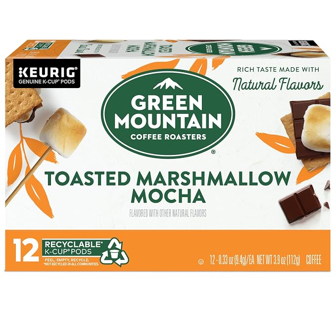 Green Mountain Coffee Roasters Seasonal Selections Toasted Marshmallow Mocha, 72 Count (6 Packs of 12)