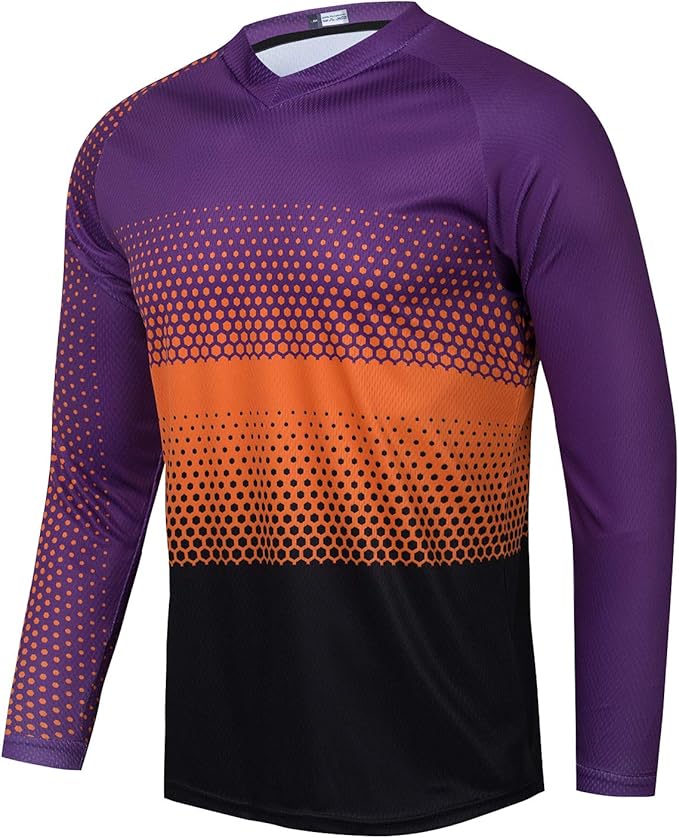 Weimostar Dirt Bike Jersey Youth Long Sleeve Off-Road Motocross Downhill Cycling t Shirt MTB Bicycle Biking Top for Boy Girl